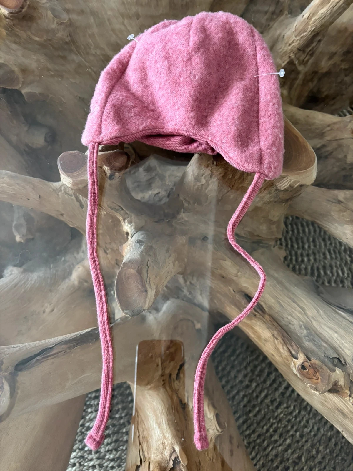 Pink Sterntaler baby girl beanie merino wool 6 9 months – photo 2